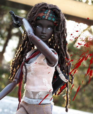 Illustration for article titled Oh my god why isn't this Michonne from The Walking Dead Barbie real